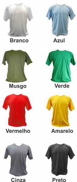 Camisetas Lisas (cores)