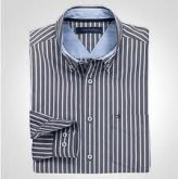 Camisa Social Listrada e Lisa
