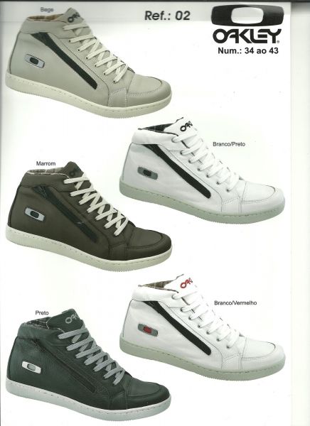 Bota oakley Ziper 100% couro Ref:02